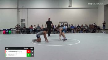 132 lbs Round 1 (6 Team) - Landon Hawkins, Indiana Outlaws vs Hunter Hollingsworth, Team Oklahoma