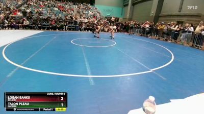 150 lbs Cons. Round 5 - Talon Pleau, Chester vs Logan Banks, Del Oro