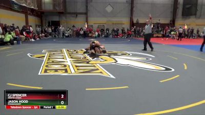 150 lbs Cons. Round 2 - CJ Spencer, Indian Creek vs Jason Hood, Ponaganset