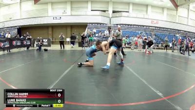 136 lbs Round 3 - Collin Hamm, Wrestling Factory vs Luke Banas, Demolition Wrestling Club