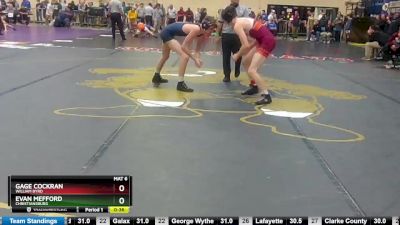 3 - 126 lbs Cons. Round 2 - Evan Mefford, Christiansburg vs Gage Cockran, William Byrd