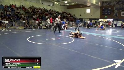 106 lbs Quarterfinal - Pedro Quezada, Centennial Corona vs Joel Gallarzo, Pomona