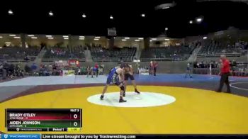 132 lbs Round 2 (4 Team) - Aiden Johnson, 2/1A Elgin vs Brady Otley, 2/1A Crane