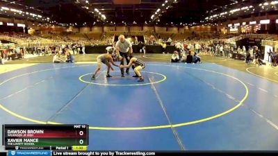 90 lbs Semifinal - Xavier Mance, The Lovett School vs Dawson Brown, Wilkinson Jr High