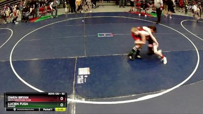 92 lbs Cons. Round 2 - Owen Bryan, Delta Wrestling Club vs Lucien Fuga, Ravage