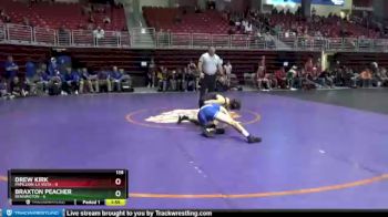 138 lbs Round 5 (8 Team) - Drew Kirk, Papillion-La Vista vs Braxton Peacher, Bennington