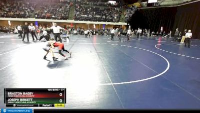 77 lbs Cons. Round 4 - Braxton Bagby, Moen Wrestling Academy vs Joseph Birkett, Sebolt Wrestling Academy