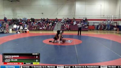 132 lbs Round 1 - Lewis Miller, Auburn vs Cadyn Barker, Hardaway Hs