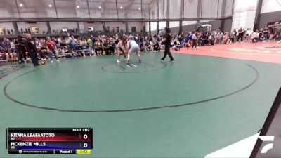 190 lbs Semifinal - Kitana Leafaatoto, NV vs McKenzie Mills, OR