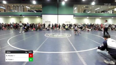 80 lbs Round Of 32 - Bennett Myles, NC vs Bryce Fiore, FL