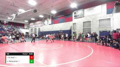 138 lbs Cons. Round 4 - Refan Nael, Valhalla vs Leonardo Melendres, Mater Dei