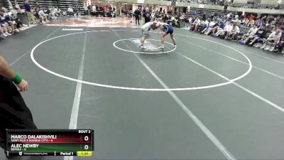 152 lbs Round 1 (4 Team) - Alec Newby, Bemidji vs Marco Dalakishvili, Saint Pius X (Kansas City)