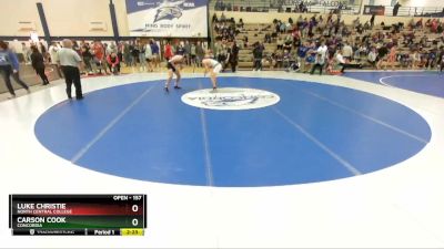 157 lbs Cons. Round 2 - Carson Cook, Concordia vs Luke Christie, North Central College