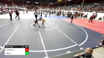 69 lbs Semifinal - Cruz Sanchez, Capital City Jr WC vs Isaiah Baca, New Mexico Bad Boyz