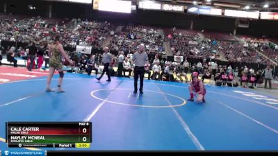 G 145 lbs Champ. Round 1 - Cale Carter, Malad Girls vs Hayley McNeal, Potlatch Girls