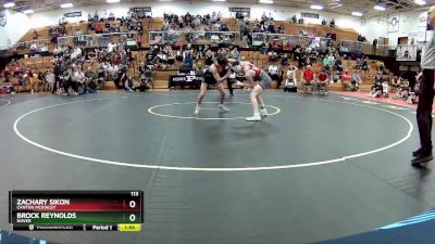 113 lbs Semifinal - Brock Reynolds, Dover vs Zachary Sikon, Canton McKinley