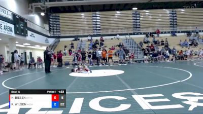 65 lbs Round 5 (6 Team) - HENRY RIESEN, WARRIOR RTC vs REMINGTON WILSON, MIDWEST RTC