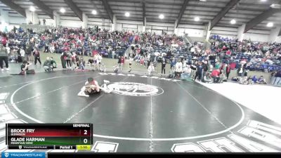 120 lbs Semifinal - Glade Harman, Mountain View vs Brock Fry, Gunnison