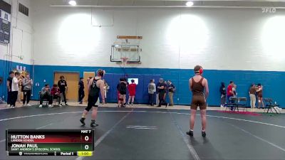 150 lbs Cons. Round 1 - Jonah Paul, Saint Andrew`s Episcopal School vs Hutton Banks, Landon School