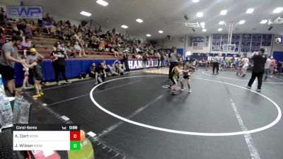 43-46 lbs Consolation - Able Dart, Midwest City Bombers Youth Wrestling Club vs Jase Wilson, Midwest City Bombers Youth Wrestling Club