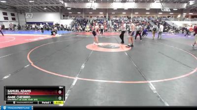 184 lbs Cons. Round 4 - Samuel Adams, Dickinson State (N.D.) vs Gabe Chesbro, University Of Saint Mary (KS)