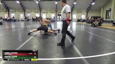 285 lbs Cons. Round 3 - Aiden Lacoma, Unattached vs Mason Cover, Cleveland State