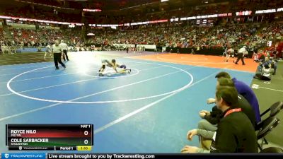 D1-145 lbs Quarterfinal - Cole Sarbacker, Stoughton vs Royce Nilo, Milton