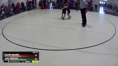 23 lbs Cons. Semi - Calvin Walker, Louisville Wrestling Club vs Jude Kerkman, Ashland-Greenwood Jr Wrestling