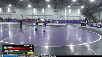 157 lbs Champ. Round 1 - Daniel Joey Shaw, Cornell College vs Ben Faber, Loras