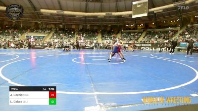 73 lbs Semifinal - Joshua Isaac Garcia, Savage House Wrestling Club vs Logan Oakes, Sebolt Wrestling Academy