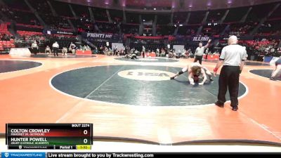 2A 220 lbs Cons. Round 2 - Hunter Powell, Joliet (Catholic Academy) vs Colton Crowley, Mahomet (M.-Seymour)