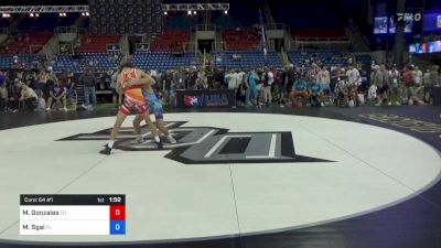 126 lbs Cons 64 #1 - Marcus Gonzales, Colorado vs Mateus Sgai, Florida