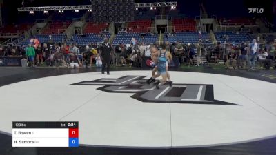 120 lbs Cons 64 #2 - Tucker Bowen, Idaho vs Hunter Samora, New Mexico