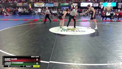 AA - 145 lbs Semifinal - Logan Stansberry, Flathead vs Avery Allen, Bozeman