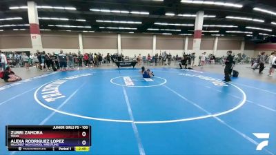 100 lbs Semifinal - Zurri Zamora, Texas vs Alexa Rodriguez Lopez, Hillcrest High School Wrestling