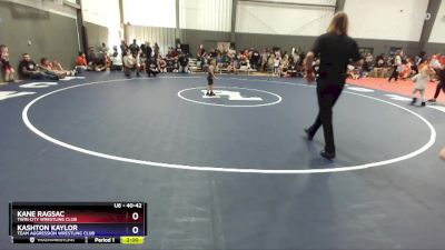 40-42 lbs Semifinal - Kane Ragsac, Twin City Wrestling Club vs Kashton Kaylor, Team Aggression Wrestling Club