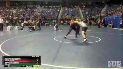 4A 195 lbs Quarterfinal - Austin Roberts, Fuquay-Varina vs Bryce Gadson, Cox Mill