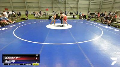 285 lbs Quarters & 1st Wb (16 Team) - Jackson Downs, Team Colorado vs Noah Bode, California