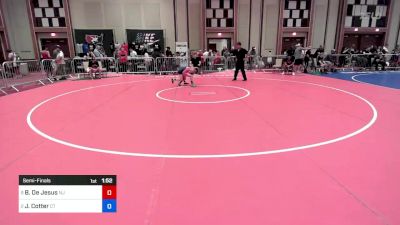 74 lbs Semifinal - Brayden De Jesus, Nj vs Joey Cotter, Ct