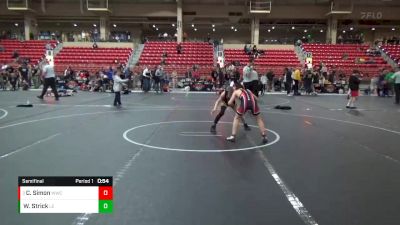 85 lbs Semifinal - Cole Simon, Wamego Wrestling Club vs Wyatt Strick, Lawrence Elite