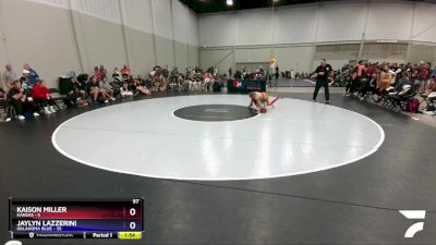 97 lbs Round 4 (10 Team) - Kaison Miller, Kansas vs Jaylyn Lazzerini, Oklahoma Blue