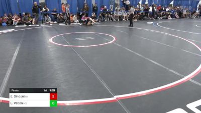 126 lbs Final - Emily Sindoni, NY vs Lexy Pabon, MD