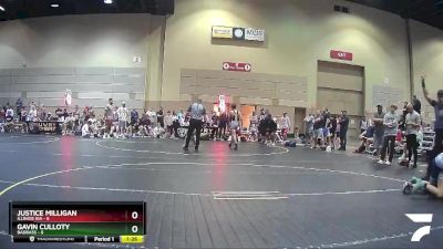 105 lbs Round 3 (4 Team) - Justice Milligan, Illinois KIA vs Gavin Culloty, BadBass