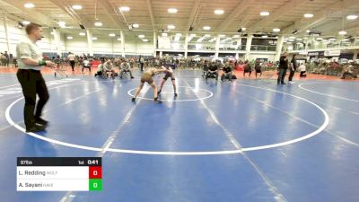 97 lbs Consi Of 8 #1 - Logan Redding, Wolfpack WC vs Anthony Sayani, Haverhill