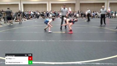 86 lbs Round Of 32 - William Max, Savage House WC vs Mason Mastrosimone, Gps