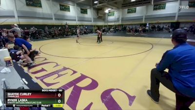 80 lbs Cons. Round 2 - Shayde Curley, Timberlake vs Ryker Laska, DAKOTA RATTLERS WRESTLING CLUB