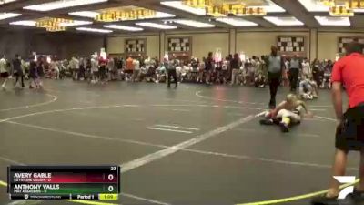 108 lbs Quarterfinals (8 Team) - AVERY GABLE, Keystone Crush vs Anthony Valls, Mat Assassins