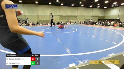 55 lbs Semifinal - Kinsley (KK) Kothenbeutel, Funky Singlets Girls vs Julianna Escobar, POWA