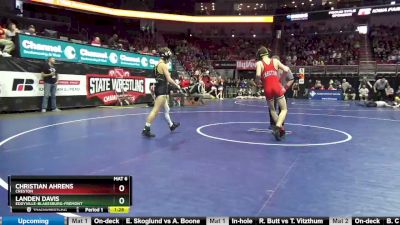 2A-120 lbs Cons. Round 4 - Landen Davis, Eddyville-Blakesburg-Fremont vs Christian Ahrens, Creston