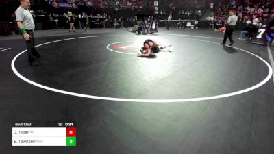 120 lbs Consi Of 4 - Jaxson Taber, Palm Desert (SS) vs Billy Townson, Poway (SD)